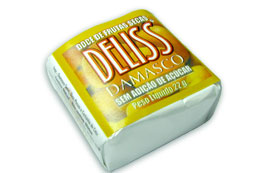 damasco (2).jpg - Doce de frutas secas com castanhas de caju, o Deliss Damasco tem um sabor indescritível, uma delícia. Também é 100% natural e sem adição de açúcar, é muito mais saúde em sua vida. Ingredientes:Damasco, castanhas de caju e uva passa. Não contém glúten.